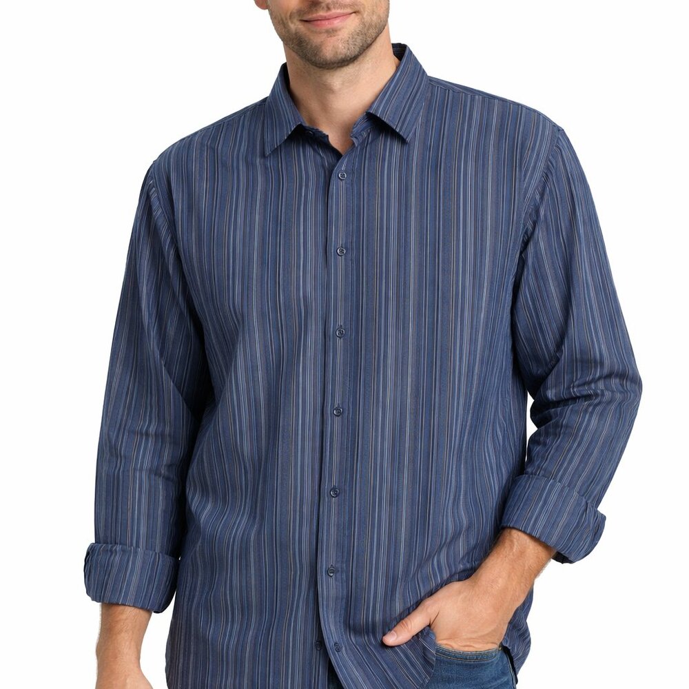 Axist  Mens Casual Dress Shirt Size 2XL Big & Tall DXL (52"chest)